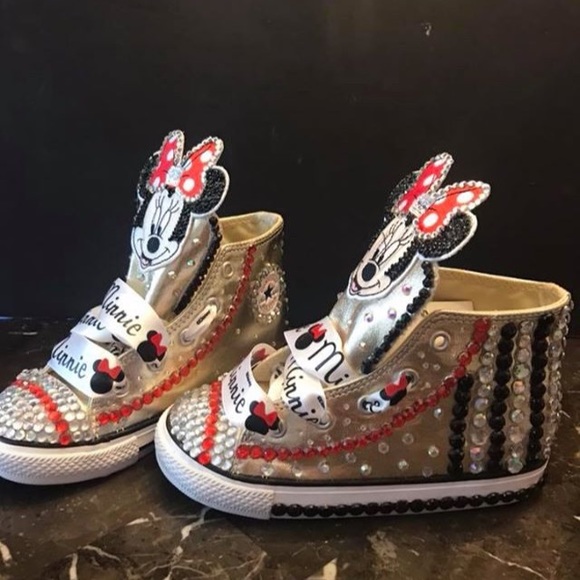 Made to order Minnie Mouse bling Converse - Picture 3 of 3